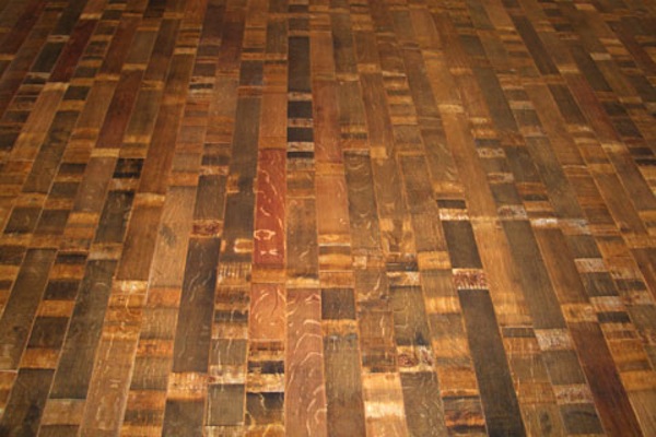 plancher bois tonneau de vin recyclé 2